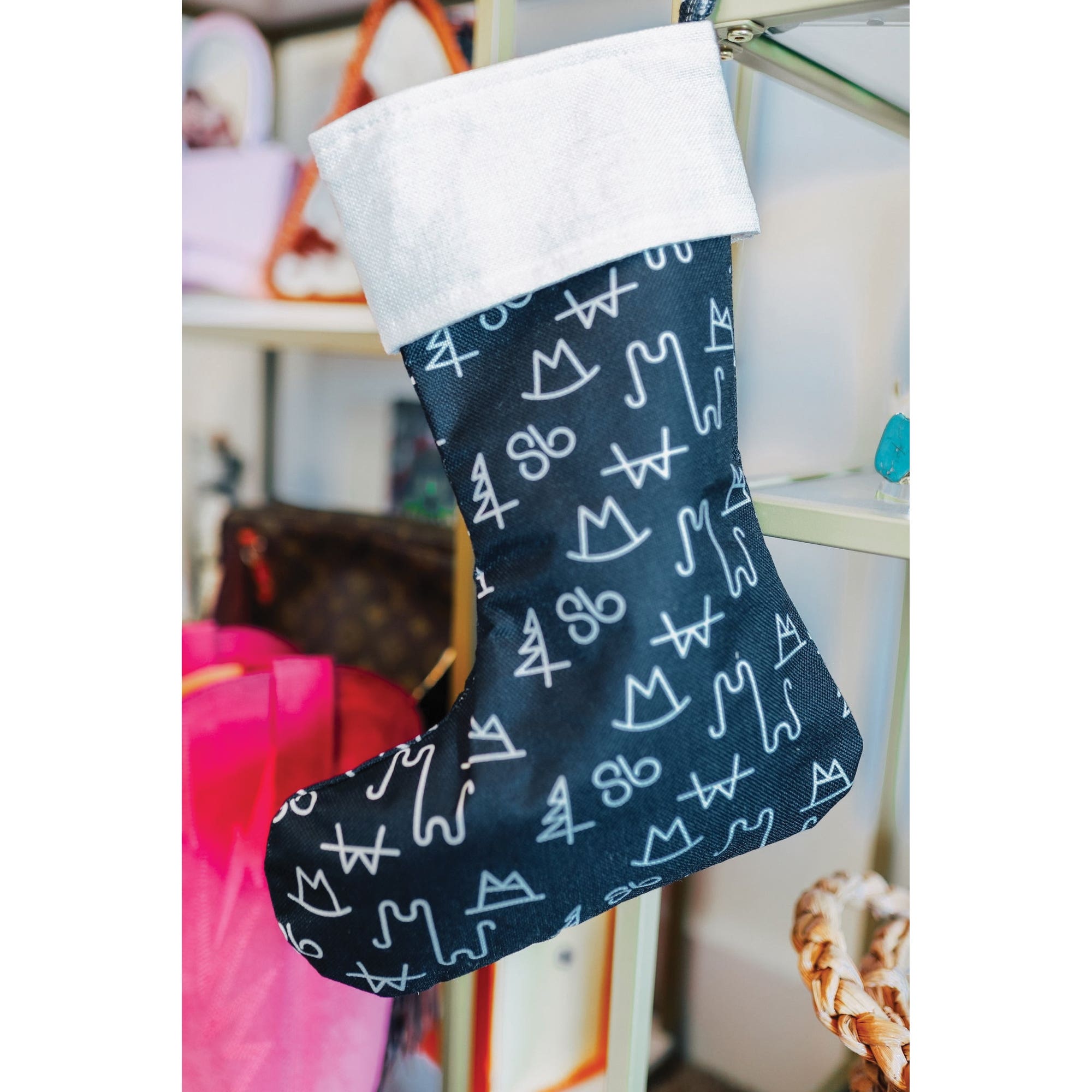 MidWestern Merch STKG004 Brand Christmas Stocking, Black