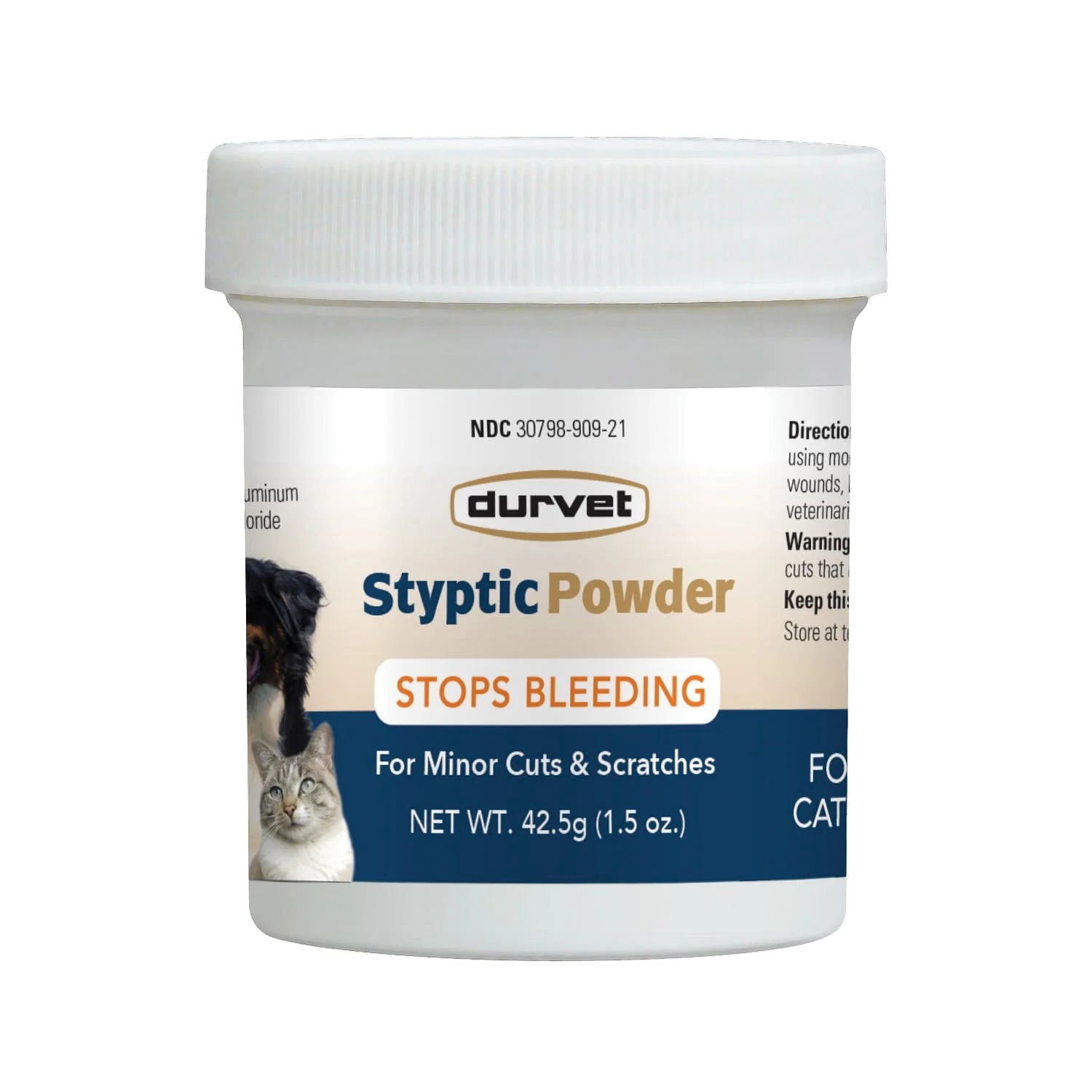 Durvet 001-4507 Styptic Powder, Light Beige/Yellow, Characteristic, 1.5 oz