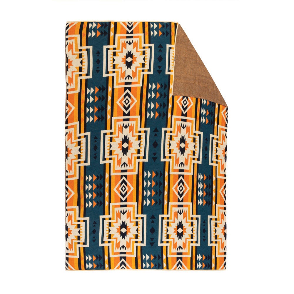 Myra Bag S-11458 Throw Blanket, 60 in L, 50 in W, Sacred Star Valley Pattern, Cotton