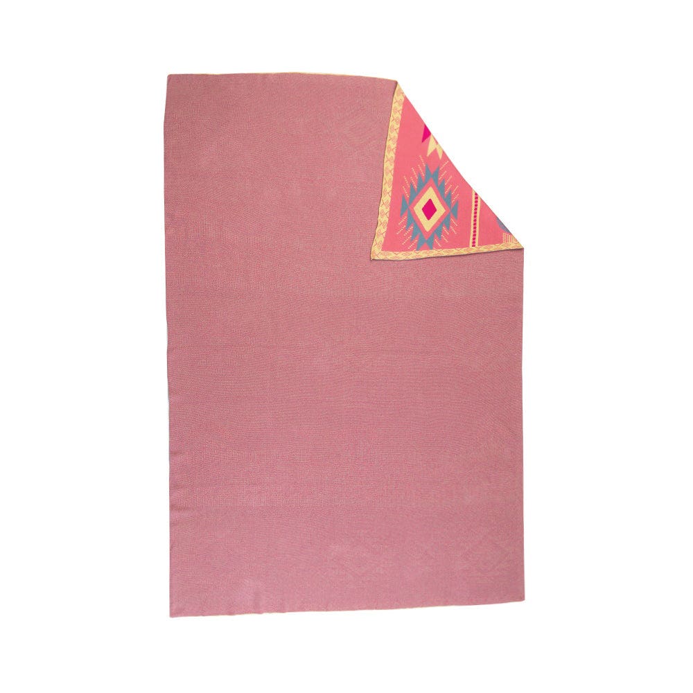 Myra Bag S-11454 Throw Blanket, 60 in L, 50 in W, Pink Canyon Dreams Pattern, Cotton