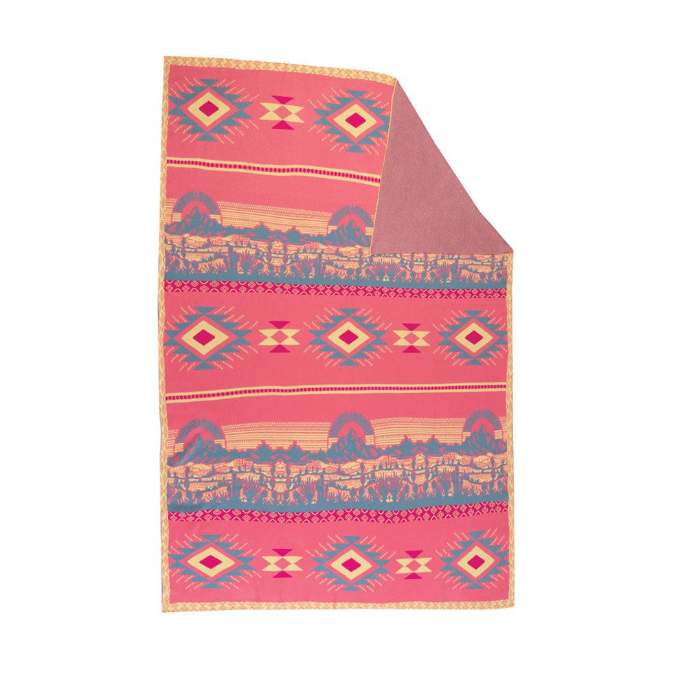 Myra Bag S-11454 Throw Blanket, 60 in L, 50 in W, Pink Canyon Dreams Pattern, Cotton
