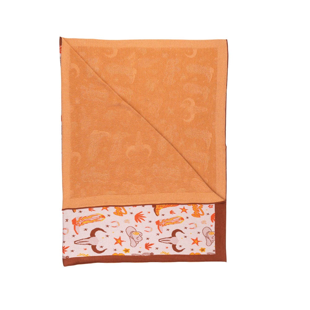 Myra Bag S-11459 Throw Blanket, 60 in L, 50 in W, Sweet Prairie Howdy Pattern, Cotton
