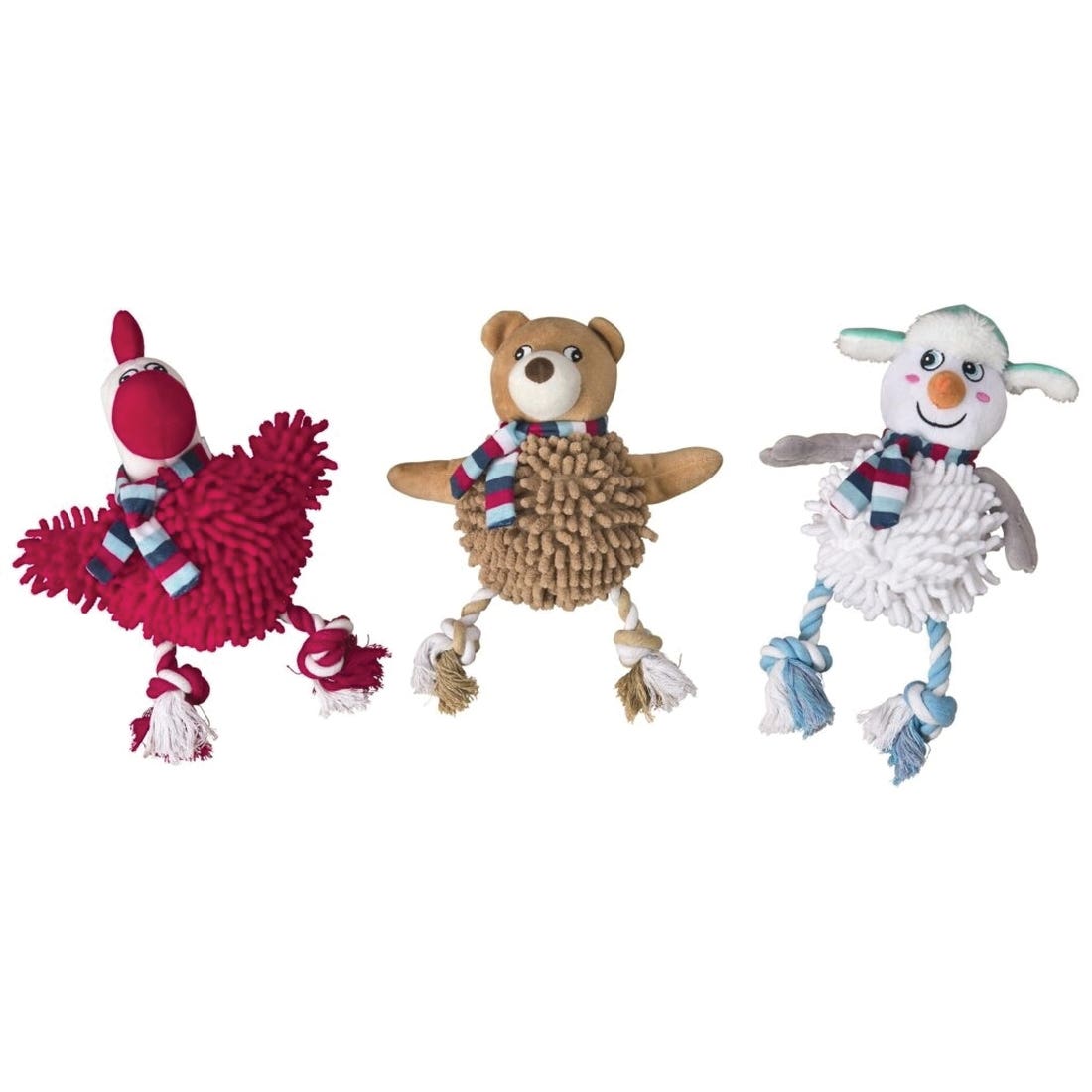 Spot 54941 Dog Toy, 12 in, Holiday Gigglers, Assorted
