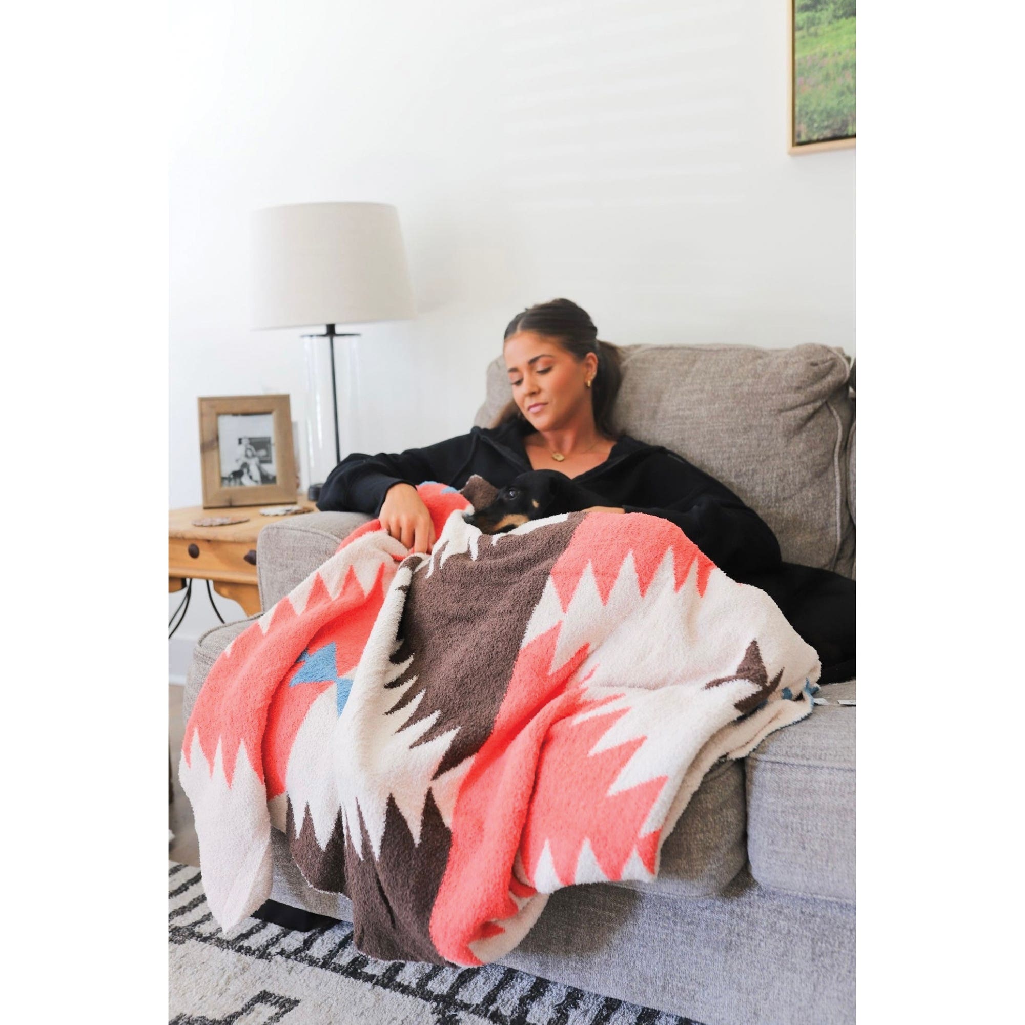 MidWestern Merch BLKT001 Throw Blanket, Aztec Pattern