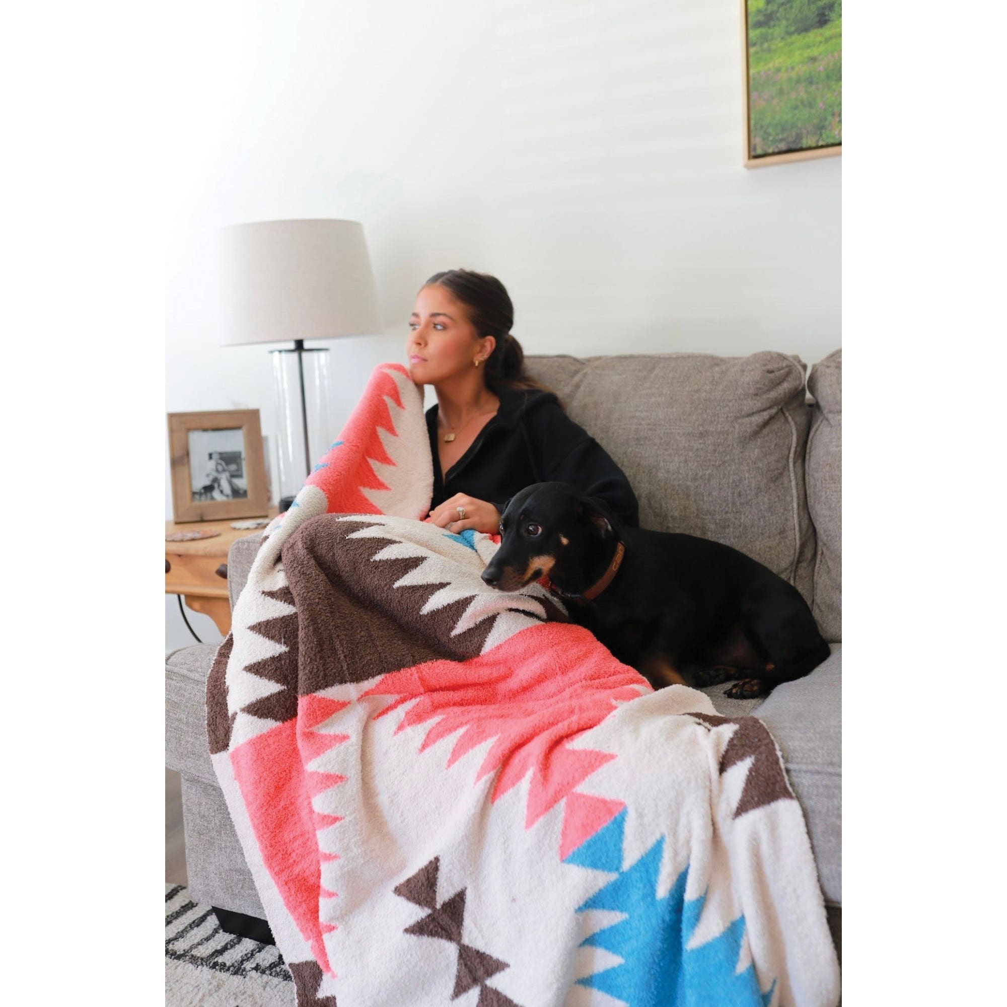 MidWestern Merch BLKT001 Throw Blanket, Aztec Pattern