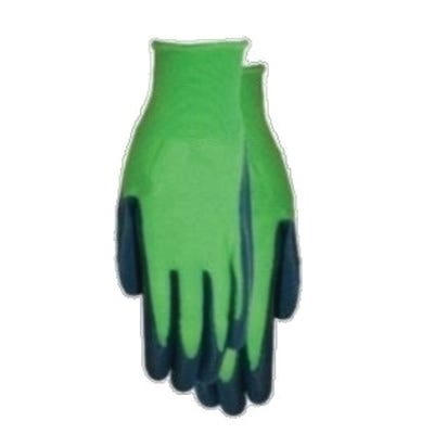 MidWest Gloves & Gear 66GR-Y Garden Gloves, Youth, 8.66 in L, Knit Wrist Cuff, Latex Coating