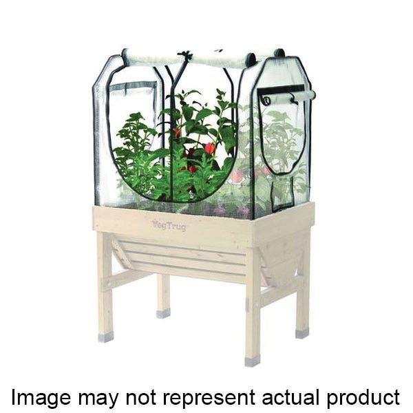 VegTrug SGKIT1236USA Classic Greenhouse Frame and Multi-Cover Set, Small, White