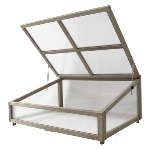 VegTrug Classic Series VTCFN0560USA Cold Frame, 103 cm L, 78.3 cm W, 45.4 cm H, Polycarbonate/Wood, Natural