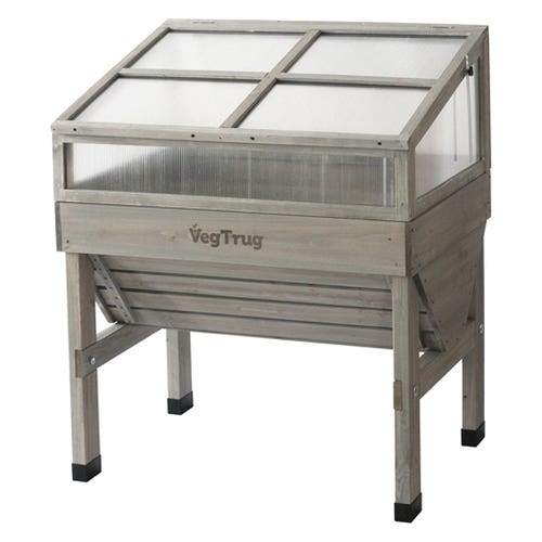 VegTrug Classic Series VTCFN0560USA Cold Frame, 103 cm L, 78.3 cm W, 45.4 cm H, Polycarbonate/Wood, Natural