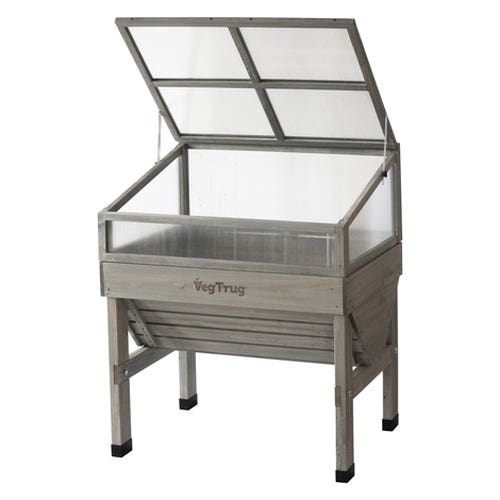 VegTrug Classic Series VTCFN0560USA Cold Frame, 103 cm L, 78.3 cm W, 45.4 cm H, Polycarbonate/Wood, Natural
