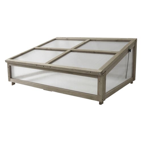 VegTrug Classic Series VTCFN0560USA Cold Frame, 103 cm L, 78.3 cm W, 45.4 cm H, Polycarbonate/Wood, Natural