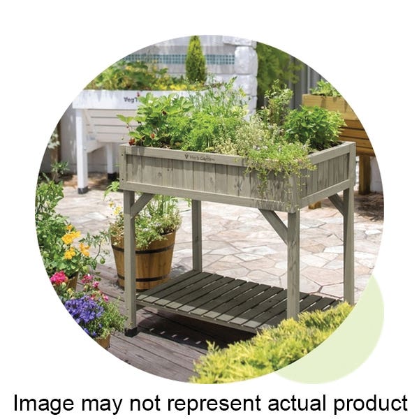 VegTrug RHP6007GWUSA Herb Garden, 78 cm L, 58 cm W, 80 cm H, Wood, Gray Wash