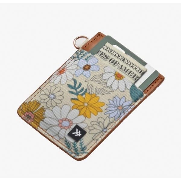 Thread Blossom Vertical Wallet, Elastic