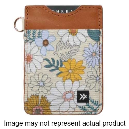 Thread Blossom Vertical Wallet, Elastic