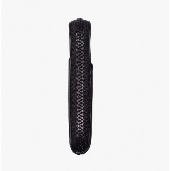 Thread 6-Compartment Zipper Wallet, Black