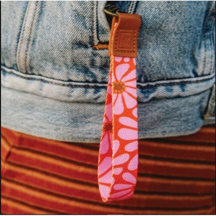 Thread Emmeline Leather Wrist Lanyard, Clasp