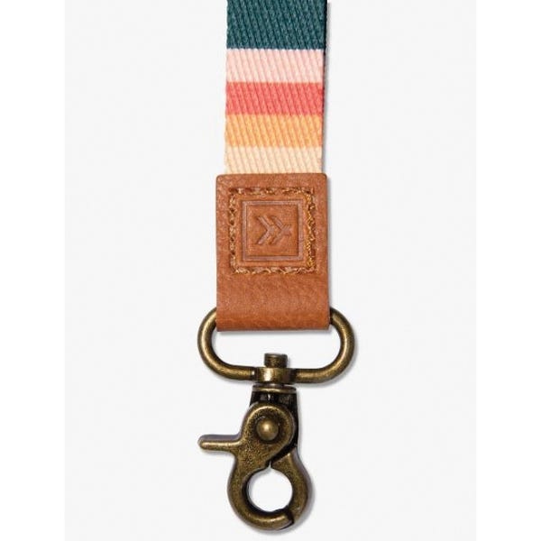Thread Renae Leather Wrist Lanyard, Clasp