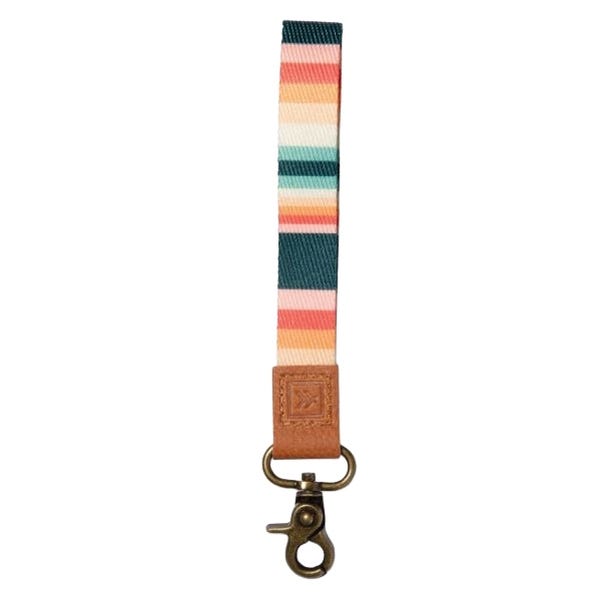 Thread Renae Leather Wrist Lanyard, Clasp