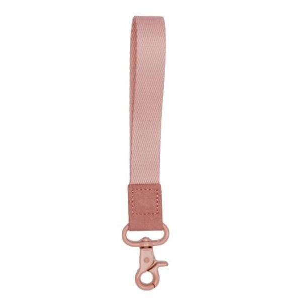 Thread Rose Dust Leather Wrist Lanyard, Clasp