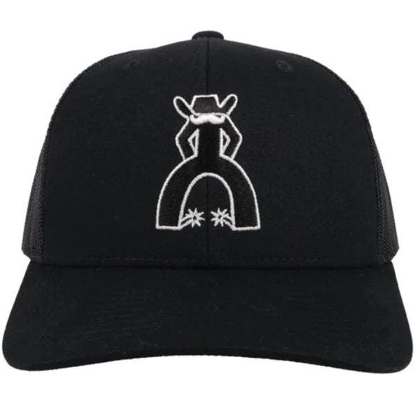 Hooey Punchy Series 5028T-BK Hat, Black/White Punchy Logo, Men's, One-Size, Black