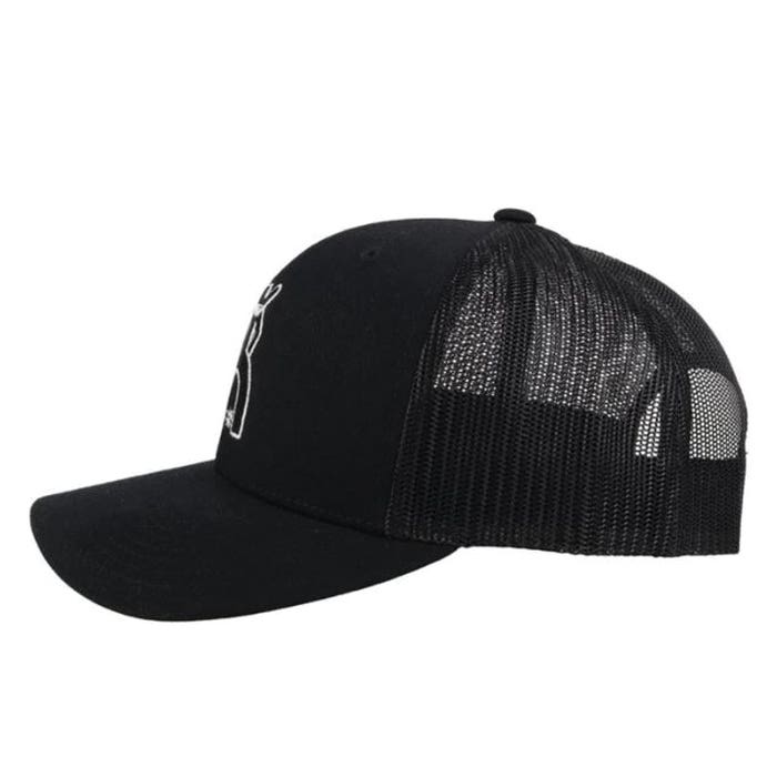 Hooey Punchy Series 5028T-BK Hat, Black/White Punchy Logo, Men's, One-Size, Black