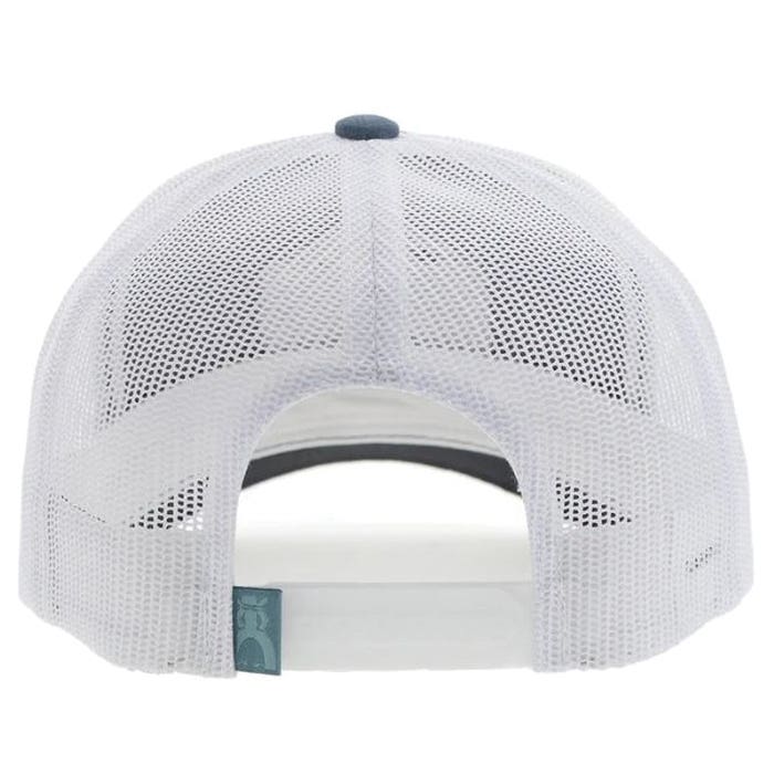 Hooey Ranchero Series 5027T-BLWH Hat, Black/Blue Punchy Patch, Unisex, One-Size, Odessa Fabric, Blue/White
