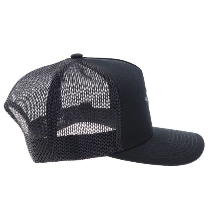 Hooey Whit Series 4045T-BK Hat, Gray Punchy Logo, One-Size, Odessa Fabric, Black/Gray