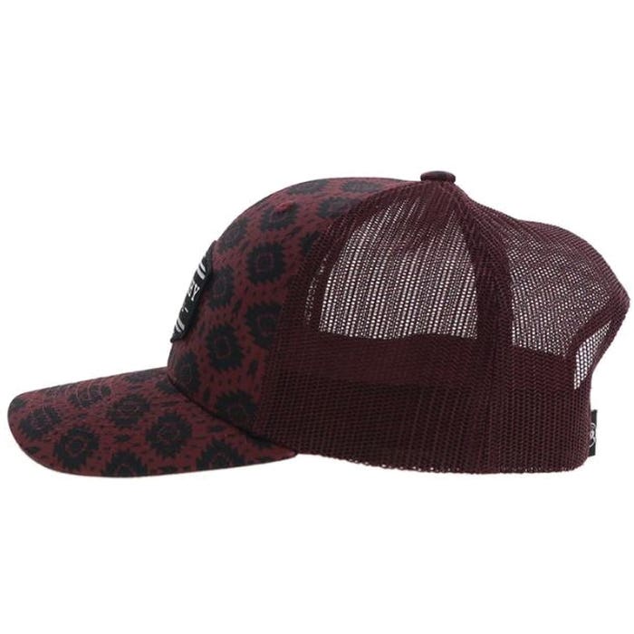 Hooey Tribe Series 4040T-RD Hat, Black/White Patch, Men's, One-Size, Red
