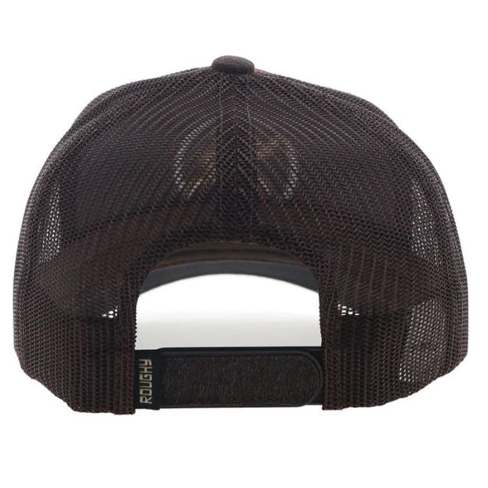 Hooey Strap Series 4031T-BR Roughy Hat, Tan/White Circle Logo, Men's, One-Size, Brown