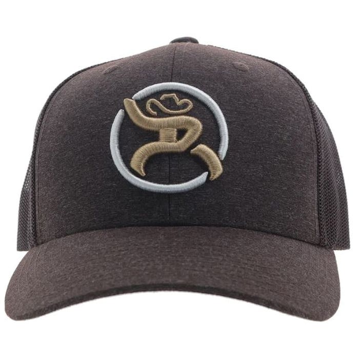 Hooey Strap Series 4031T-BR Roughy Hat, Tan/White Circle Logo, Men's, One-Size, Brown