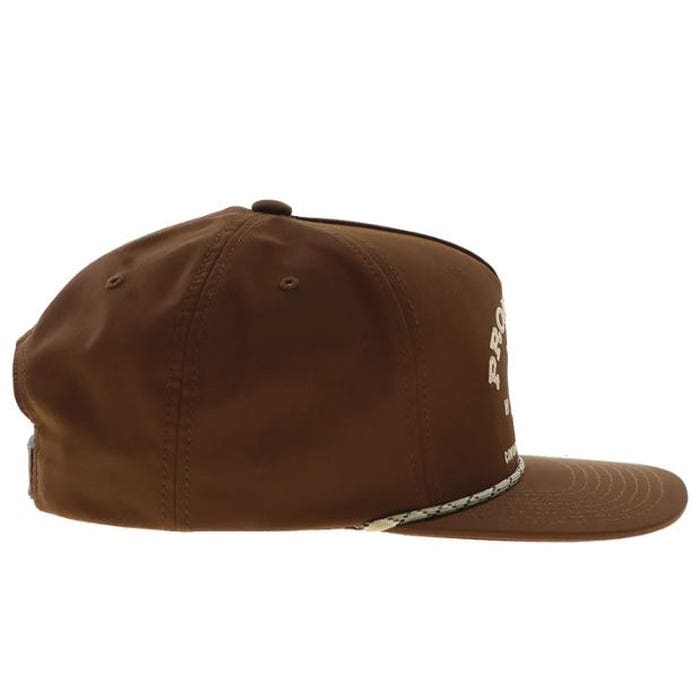 Hooey Prorodeo Series 2565T-BR Hat, Gold PRCA Logo, Men's, One-Size, Odessa Fabric, Brown
