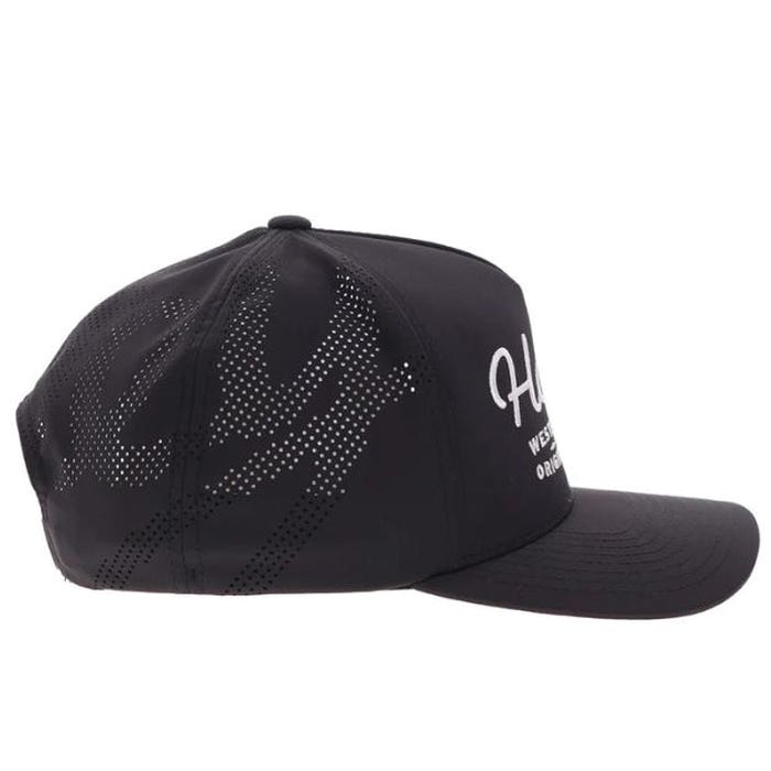 Hooey OG Series 2560T-BK Hat, Hooey White Stitching, Men's, One-Size, Odessa Fabric, Black