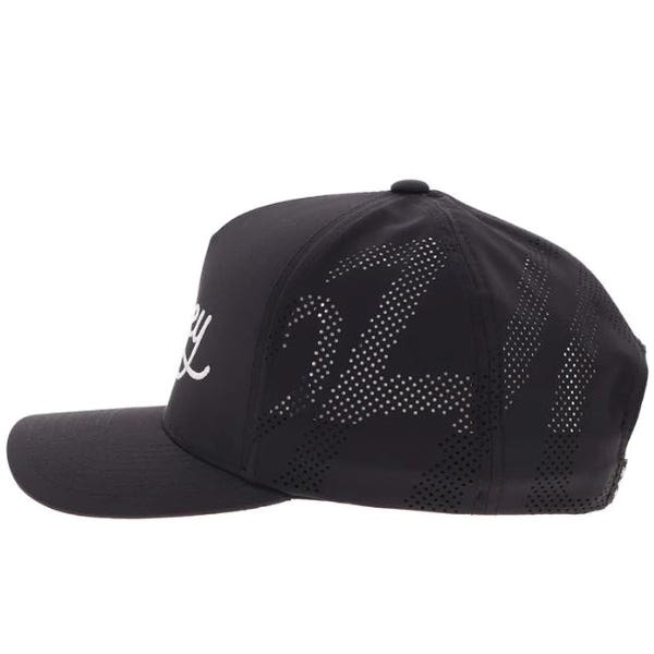 Hooey OG Series 2560T-BK Hat, Hooey White Stitching, Men's, One-Size, Odessa Fabric, Black