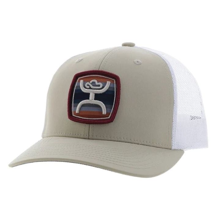 Hooey Zenith Series 2524T-TNWH Hat, Serape Pattern Patch, Men's, One-Size, Odessa Fabric, Tan/White