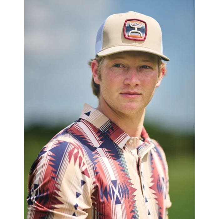 Hooey Zenith Series 2524T-TNWH Hat, Serape Pattern Patch, Men's, One-Size, Odessa Fabric, Tan/White