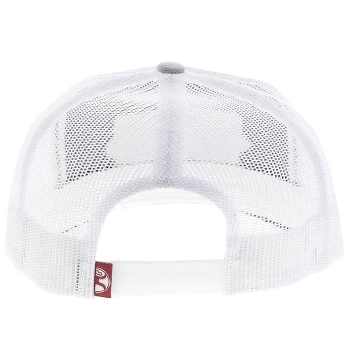 Hooey Diamond Series 2522T-GYWH Hat, Black/Maroon/White Patch, Men's, One-Size, Gray/White