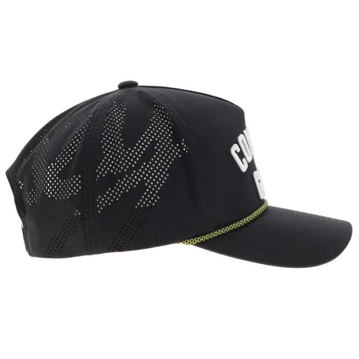 Hooey Cowboy Golf Series 2516T-BK Hat, Cowboy Golf White Stitching, Men's, One-Size, Odessa Fabric, Black