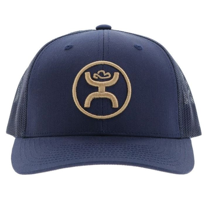 Hooey O-Classic Series 2509T-NV Hat, Mustard Yellow Hooey Logo, Men's, One-Size, Navy
