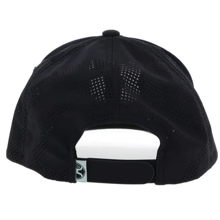Hooey Bronx Series 2503T-BK Hat, Black/Teal/White Patch, Men's, One-Size, Odessa Fabric, Black