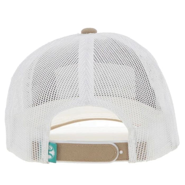 Hooey Rank Stock Series 2461T-TNWH Hat, Turquoise/White Patch, Men's, One-Size, Tan/White