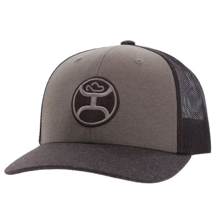 Hooey Primo Series 2446T-BRBK Hat, Black/Cream Circle Patch, Men's, One-Size, Black/Brown