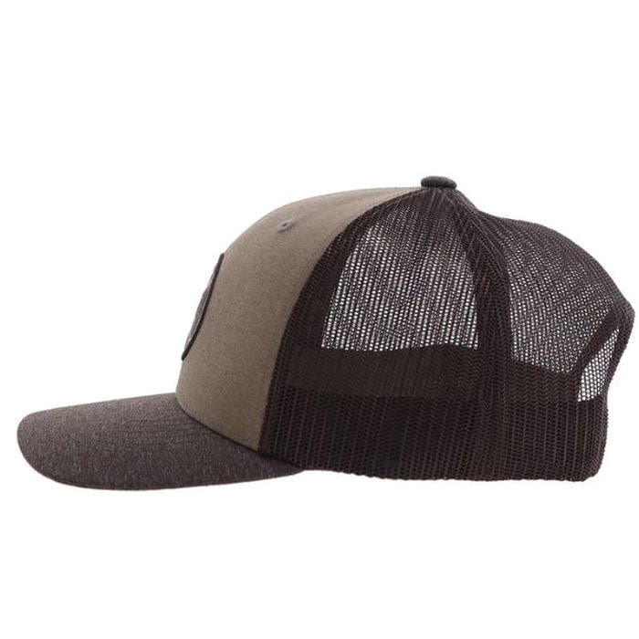 Hooey Primo Series 2446T-BRBK Hat, Black/Cream Circle Patch, Men's, One-Size, Black/Brown