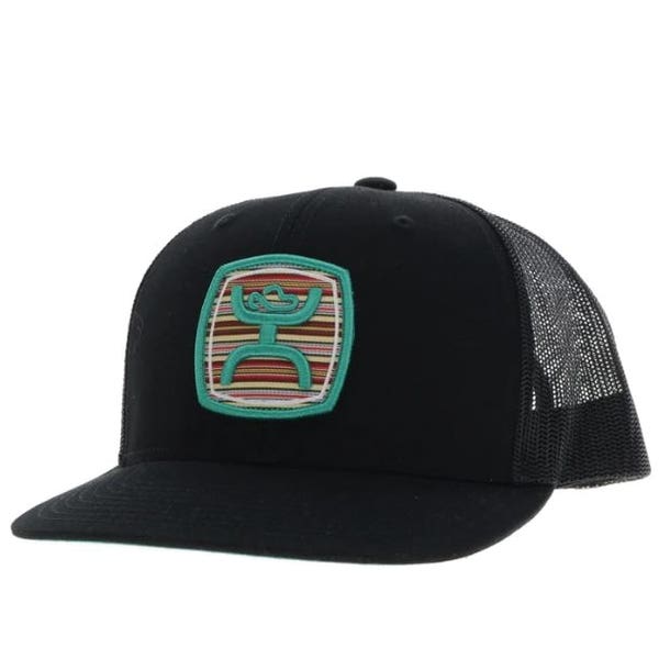 Hooey Zenith Series 2424T-BK Hat, Serape Pattern Patch, Men's, One-Size, Black