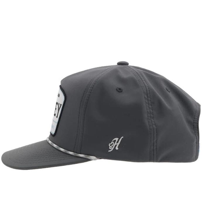 Hooey Trip Series 2408T-GY Hat, Blue/White Patch, Men's, One-Size, Odessa Fabric, Gray