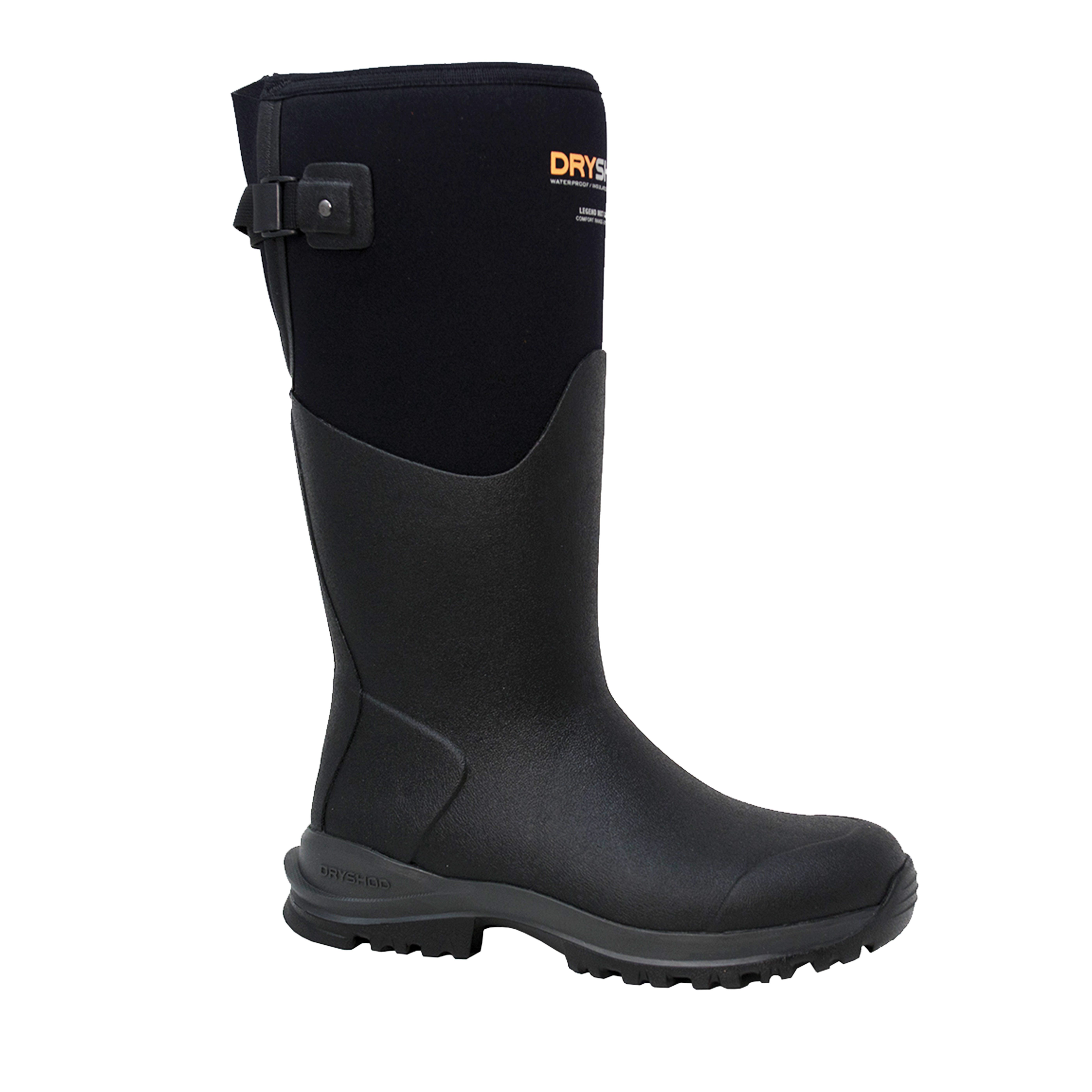 Dryshod Legend MXT Hi Gusset Series LGXG-WH-BK-8 Women's Boots, 8, Black, Insulated