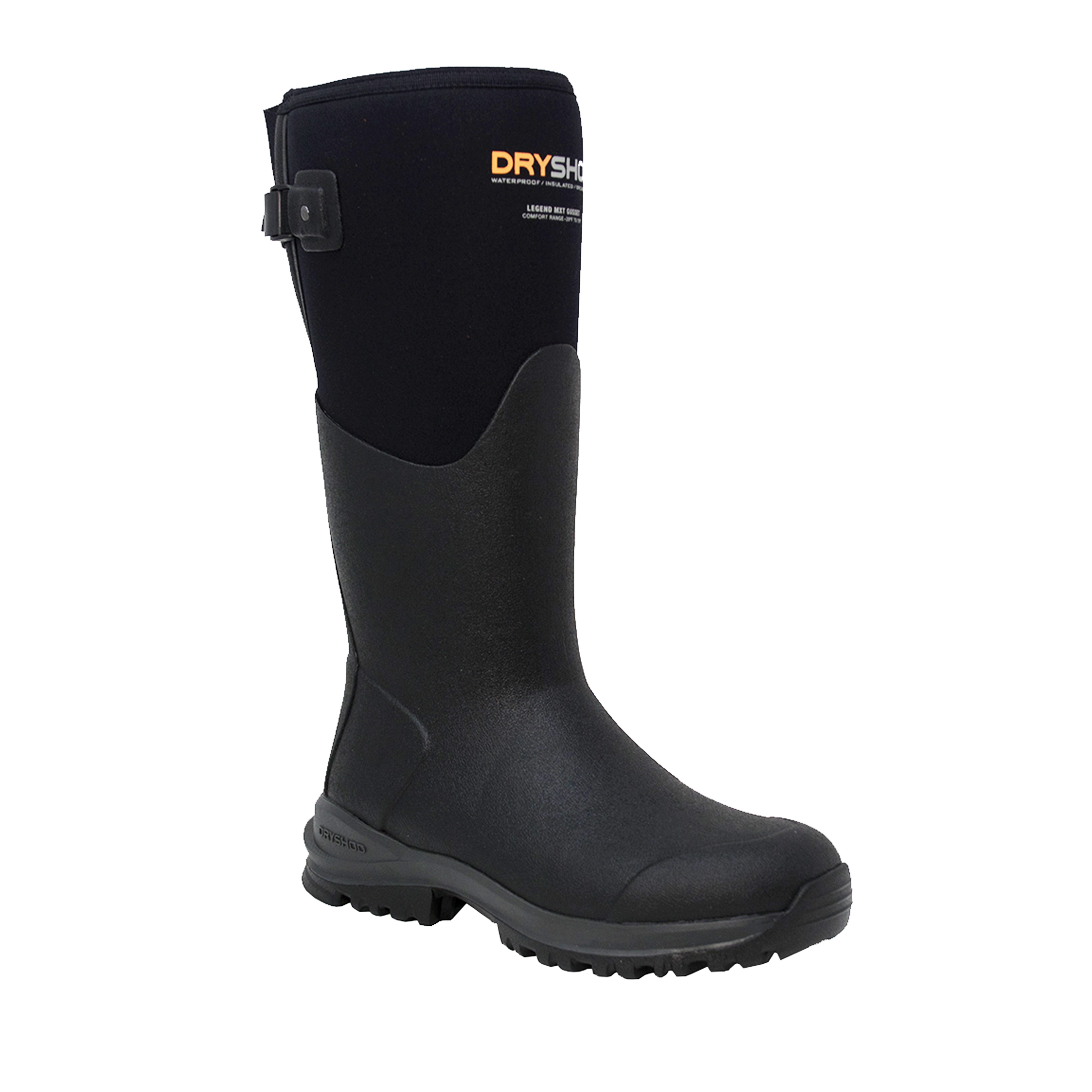 Dryshod Legend MXT Hi Gusset Series LGXG-WH-BK-8 Women's Boots, 8, Black, Insulated