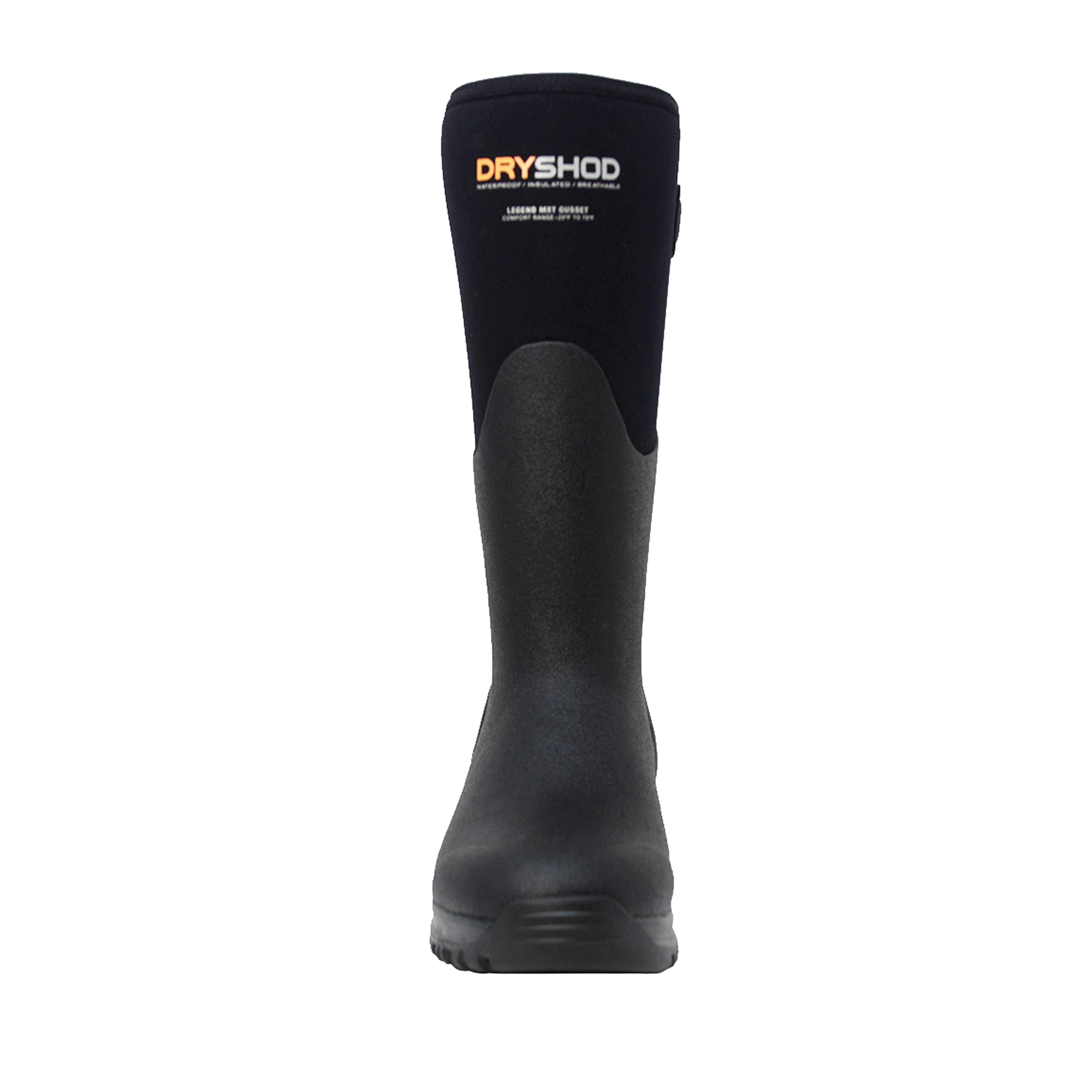 Dryshod Legend MXT Hi Gusset Series LGXG-WH-BK-10 Women's Boots, 10, Black, Insulated