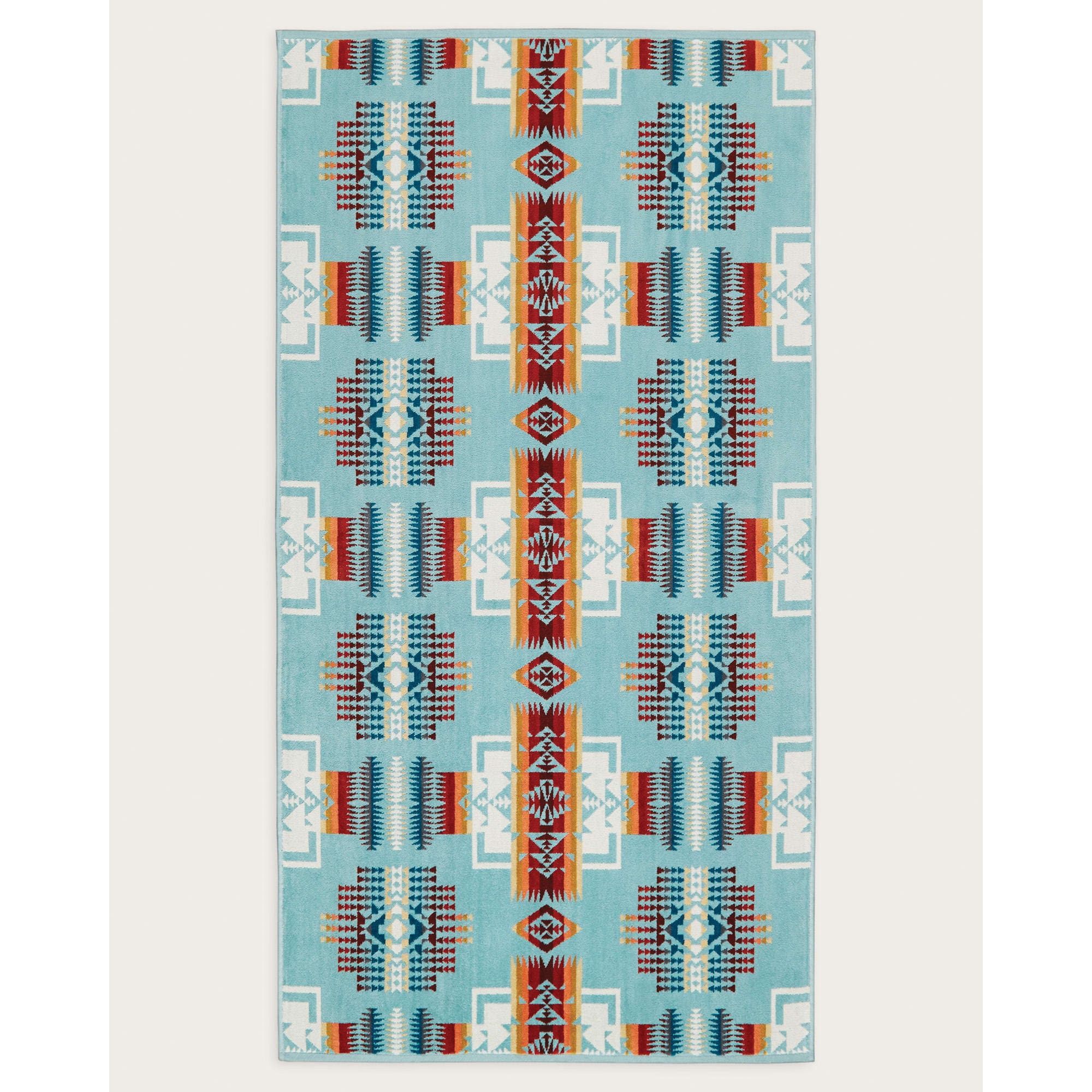 Pendleton XB292-51128 Towel Set, 3-Piece, Cotton, Aqua, Specifications: Chief Joseph Pattern