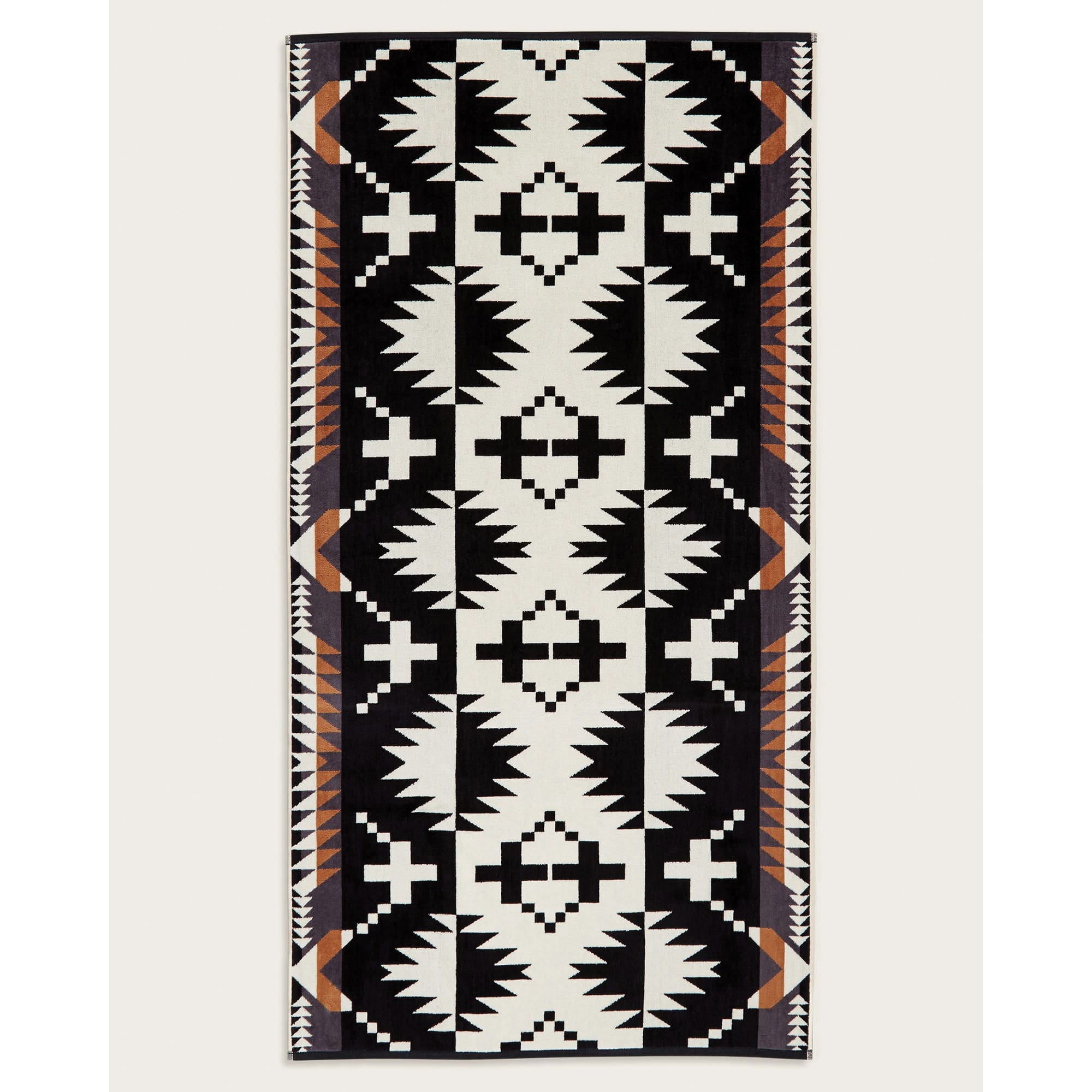 Pendleton XB292-59208 Towel Set, 3-Piece, Cotton, Black/White, Specifications: Spider Rock Pattern