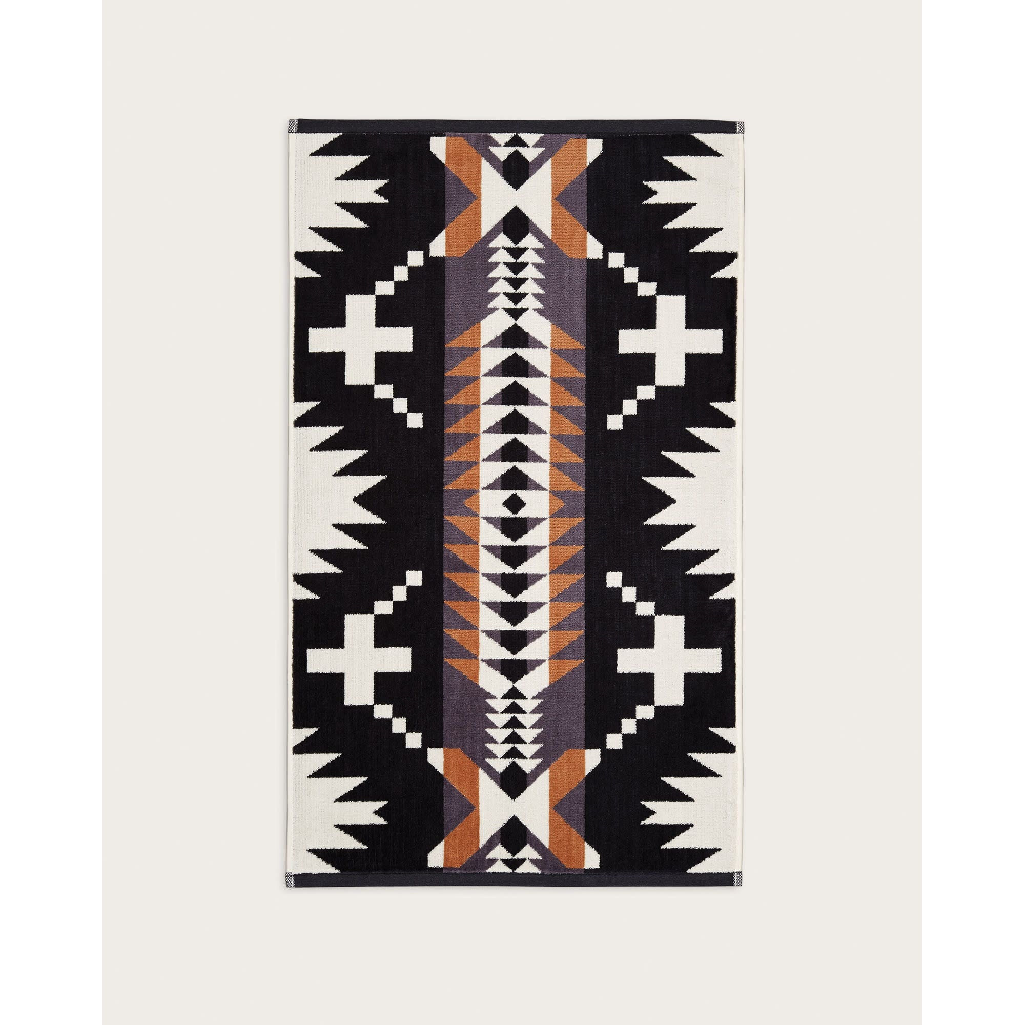 Pendleton XB292-59208 Towel Set, 3-Piece, Cotton, Black/White, Specifications: Spider Rock Pattern